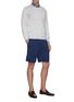 Figure View - Click To Enlarge - BRUNELLO CUCINELLI - Stretch cotton blend chino shorts