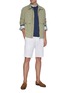 Figure View - Click To Enlarge - BRUNELLO CUCINELLI - Zip front patch pocket nylon aviator jacket