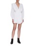 Figure View - Click To Enlarge - ISABEL MARANT - 'Yaxo' V-neck buttoned mini dress
