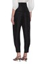 Back View - Click To Enlarge - ISABEL MARANT - 'Velasta' geometric jacquard bow-tied waist tapered pants