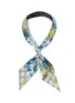 Main View - Click To Enlarge - GUCCI - Monogram floral twilly scarf