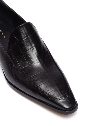 Detail View - Click To Enlarge - DRIES VAN NOTEN - Croc embossed leather loafers
