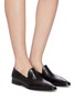Figure View - Click To Enlarge - DRIES VAN NOTEN - Croc embossed leather loafers