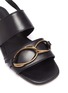 Detail View - Click To Enlarge - DRIES VAN NOTEN - Double strap slingback leather sandals