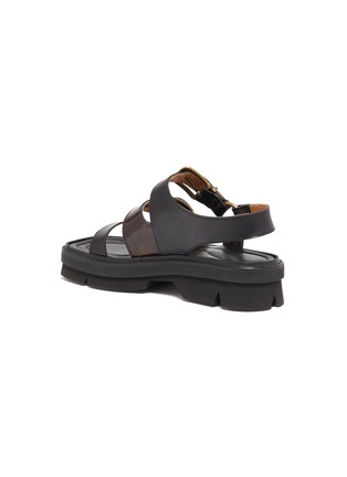  - DRIES VAN NOTEN - Buckle strap chunky sole leather sandals