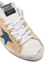 Detail View - Click To Enlarge - GOLDEN GOOSE - 'Superstar' star patch metallic tab leather upper