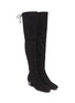 Detail View - Click To Enlarge - STUART WEITZMAN - Vidalia' stretch suede thigh high boots