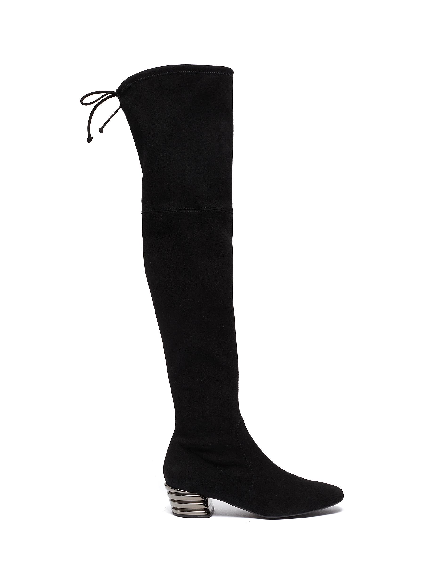 Buy Vidalia stretch suede thigh high boots by Stuart Weitzman Online ...