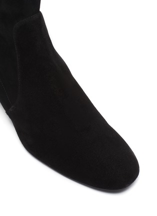 Detail View - Click To Enlarge - STUART WEITZMAN - 'Raina' stretch suede ankle boots