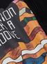  - SACAI - 'Funkadelic' asymmetric chiffon detail print top