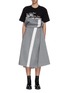 Main View - Click To Enlarge - SACAI - Gathered tailor bustier dress