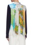 Back View - Click To Enlarge - SACAI - World map print pleated back knit cardigan