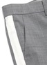  - SACAI - Stripe outseam flare cuff tailored pants