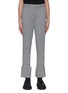 Main View - Click To Enlarge - SACAI - Stripe outseam flare cuff tailored pants