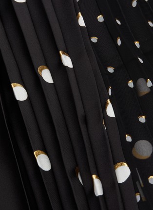 Detail View - Click To Enlarge - SACAI - Mix polka dot pleated skirt