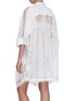 Back View - Click To Enlarge - SACAI - Oversized mesh lace shirt dress