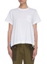 Main View - Click To Enlarge - SACAI - Sun Surf' pleated side T-shirt