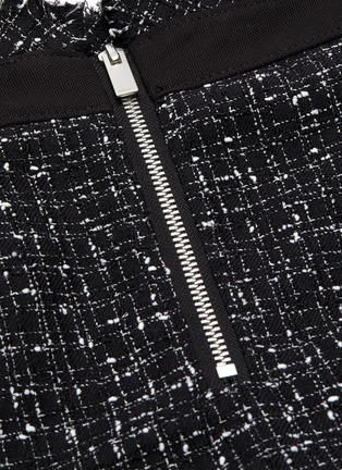 Detail View - Click To Enlarge - SACAI - Zip front tweed balloon skirt
