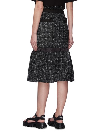 Back View - Click To Enlarge - SACAI - Zip front tweed balloon skirt