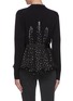 Back View - Click To Enlarge - SACAI - Polkadot flare insert belted cardigan