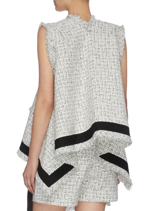 Back View - Click To Enlarge - SACAI - Flare tweed top
