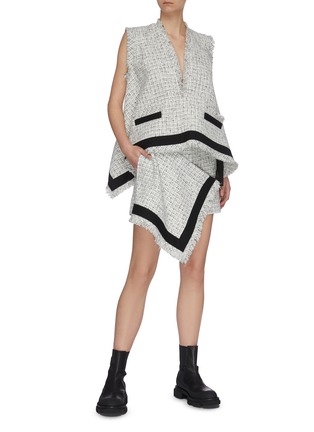 Figure View - Click To Enlarge - SACAI - Flare tweed top