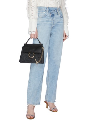 Front View - Click To Enlarge - CHLOÉ - 'Faye' small leather shoulder bag