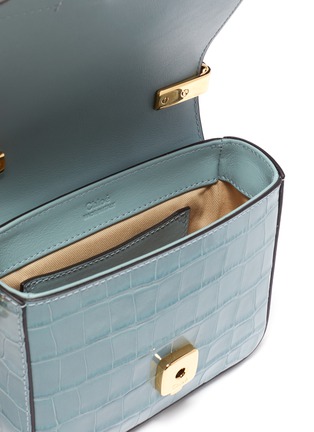 Detail View - Click To Enlarge - CHLOÉ - 'C' mini croc embossed leather square bag