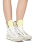 Figure View - Click To Enlarge - CHLOÉ - Clint' contrast tongue high top sneakers