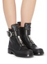 Figure View - Click To Enlarge - CHLOÉ - 'Roy' buckle platform leather boots