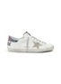 Main View - Click To Enlarge - GOLDEN GOOSE - 'Superstar' iridescent tab leather sneakers