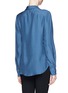 Back View - Click To Enlarge - STELLA JEAN - Double layer neck tie silk blouse