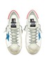 Detail View - Click To Enlarge - GOLDEN GOOSE - 'Superstar' contrast tab leather sneakers