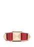 Main View - Click To Enlarge - VALENTINO GARAVANI - 'Rockstud' macro leather bracelet 