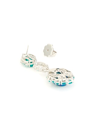 Detail View - Click To Enlarge - ANABELA CHAN - 'Paraiba Ocean' diamond gemstone earrings