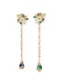 Main View - Click To Enlarge - ANABELA CHAN - 'Emerald Paradise' diamond mother of pearl gemstone earrings