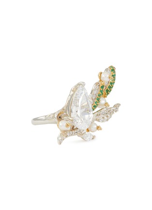 Main View - Click To Enlarge - ANABELA CHAN - 'Lily of the valley' diamond pearl gemstone ring