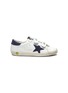 Main View - Click To Enlarge - GOLDEN GOOSE - 'Old School' smudged kids leather sneakers