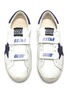 Figure View - Click To Enlarge - GOLDEN GOOSE - 'Old School' smudged kids leather sneakers