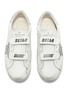 Figure View - Click To Enlarge - GOLDEN GOOSE - 'Old School' sequin star patch kids leather sneakers