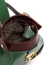 Detail View - Click To Enlarge - MANU ATELIER - Micro denim top handle leather shoulder bag