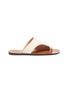 Main View - Click To Enlarge - ATP ATELIER - 'Rosa' toe ring leather slide sandals