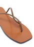 Detail View - Click To Enlarge - ATP ATELIER - 'Alessano' twisted toe thong flat leather sandals
