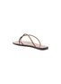 - ATP ATELIER - 'Alessano' twisted toe thong flat leather sandals