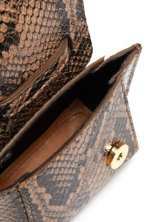 Detail View - Click To Enlarge - ATP ATELIER - 'San Gimignano' micro snake embossed leather crossbody bag
