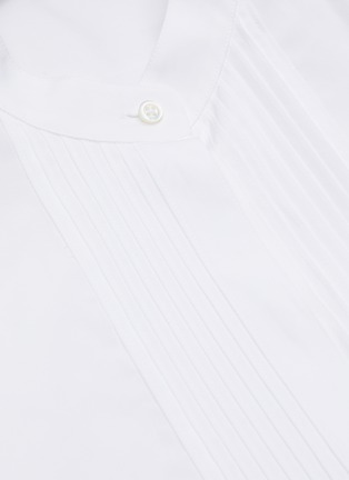  - JIL SANDER - 'Thursday' rib panel mandarin collar shirt