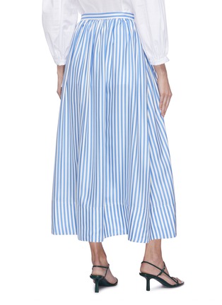 Back View - Click To Enlarge - JIL SANDER - Stripe skirt