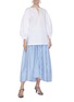 Figure View - Click To Enlarge - JIL SANDER - Stripe skirt