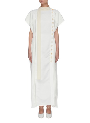 Main View - Click To Enlarge - JIL SANDER - Panelled side button dress