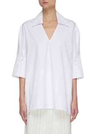 Main View - Click To Enlarge - JIL SANDER - Double cuff boxy shirt